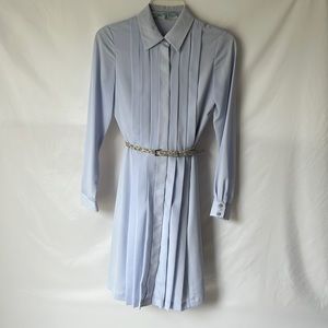 Antonio Melani Pleated & Belted Shirt Dress Size 0